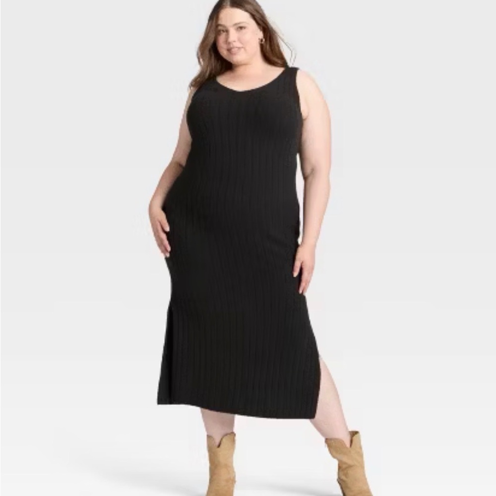 New Women’s Ribbed Sweater Dress